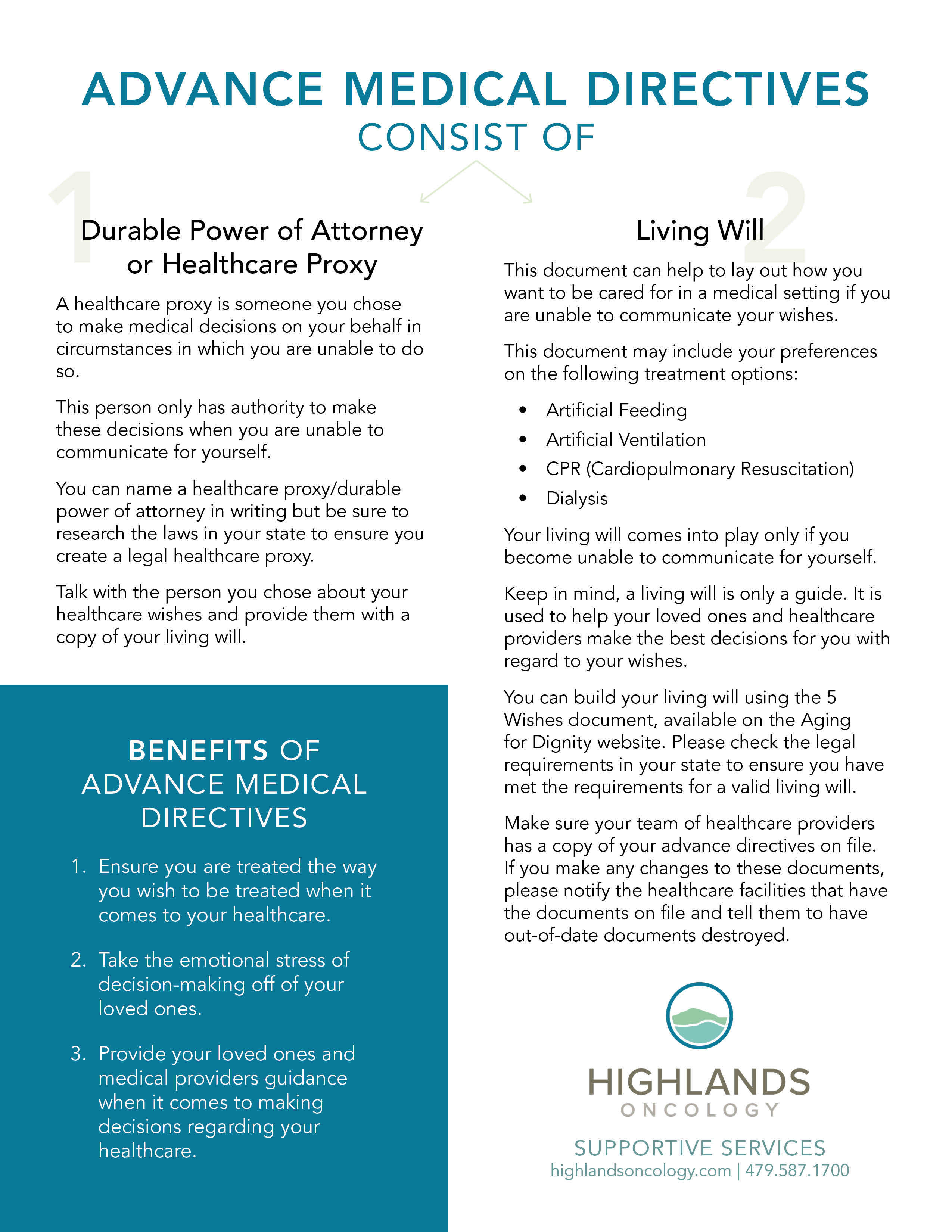 Supportive Care Highlands Oncology